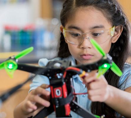 Our Current Partners -- MGM girl with drone