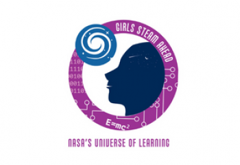 Girls STEAM Ahead with NASA logo