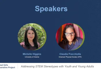 Powerpoint slide - Speakers Michelle Higgins, Claudia Fracchiolla