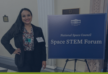 NGCP Amanda Sullivan at the White House during the Space council.