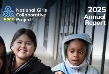 National Girls Collaborative Project 2025 Annual Report. Two smiling girls