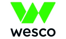 wesco logo - green W with wesco below in black.