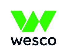 wesco logo - green W with wesco below in black.
