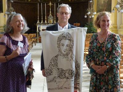 Annie Jourdain, Mayor Jacques Lamblain, Author Robin Stevens Payes